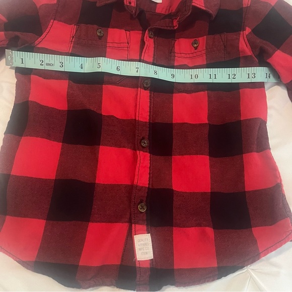 Carter’s 5T Flannel Red Black - Picture 5 of 6